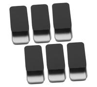 Gatuida 6 pièces Boîtes Métalliques à Glissière Boîte de Rangement Étain Organiseur Portable pour Bonbons Chewing Gum et Pilules Robuste Finition Mate Noire