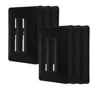 Gatuida 6 pièces Cache-pied de Poteau Abs pour Clôture Décoration Élégante et Protection des Bases de Poteaux