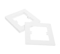 Gatuida 6 pièces Cache Trou pour Interrupteur Mural Type Blanc Plaque Murale Décorative Résistante à Eau Installation Facile sans Outils Espaceur Prise Encastrable Polyvalent pour