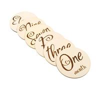 Gatuida 6 pièces Cartes de Naissance Garçon Fille de Cartes Double Face pour Commémorer Mois Accessoires Photo pour Nouveaux