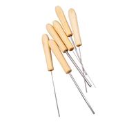 Gatuida 6 Pièces Clay Ceramic Needle Tools With Wooden Handles Stainless Steel Pottery Shaping Set For Polymer Clay Sculpting And Detailed Carving Beginner Friendly