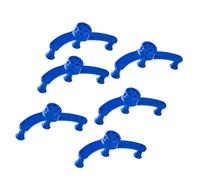 Gatuida 6 Pièces Clip de Fixation pour Branches en Plastique Bleu | Outil de Jardinage pour Arbres Fruitiers, Contrôle Direction, Résistant à L’usure, Lot Pratique