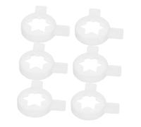 Gatuida 6 Pièces de Distribution Étoile pour Machine à Glace Embouts et Faciles à Nettoyer pour Création de Glaces Uniformes Accessoires Compatibles pour Usage Commercial