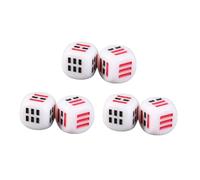 Gatuida 6 pièces Dés Divination Ba Gua Acrylique Portables Multi-Faces Solides et Durables pour Usage Astrologie et Jeu