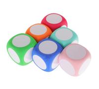 Gatuida 6 Pièces Dés Effaçables à Sec en Mousse Eva Cube 6cm | Surface Vierge Réinscriptible, Léger et Facile à Tenir, Activités Créatives, Jeux Mathématiques, École