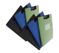 Gatuida 6 pièces Dossier à Clip Pliable avec Double Pince Métallique Planchette Résistante à Eau pour Bureau École et Soins Infirmiers Rangement Sécurisé pour Documents Privés