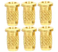 Gatuida 6 pièces Guitar String Ferrules Set Electric Bass Through Body Bridge Buckles Easy Install Replacement Accessories For Guitar Bodies Lightweight And