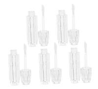 Gatuida 6 pièces Kit DIY Tubes de Gloss à Lèvres Transparents Rechargeables ABS Robuste pour Création Soin Lèvres Design Original pour Filles Brillantes et Repulpantes