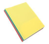 Gatuida 6 pièces Lot de Dossiers Plastique avec Poche et Double Attaches Dossiers de Rangement Administratif Colorés pour Bureau Organiseur et à Leau