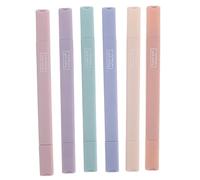 Gatuida 6 pièces Lot de Marqueurs Colorés Fluorescents pour Étudiants Marqueur à Pointe Lisse sans Fuite Stylos Fluo Pastel pour Lecture et Travail