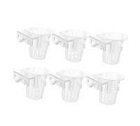 Gatuida 6 Pièces Lot de Pots de Plantation Hydroponiques Muraux pour Aquarium Supports Plastiques Stables pour Plantes Aquatiques Paniers Décoratifs pour Culture et Croissance Racinaire
