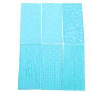 Gatuida 6 pièces Lot de Tapis de Texture pour Argile Plastique Moules Embossés Durables pour Poterie DIY Outils Légers pour Modelage et Sculpture de Pâte Polymère