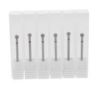 Gatuida 6 pièces Manicure Drill Bits Set Ball Shape Diamond Nail Drill Tips For Gentle Polish Removal And Nail Shaping