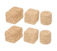 Gatuida 6 pièces Mini Balles de Foin Réalistes pour Décoration Ferme et Maison de Poupée Modèles de Meules de Paille pour Ambiance Campagne Western et Fête