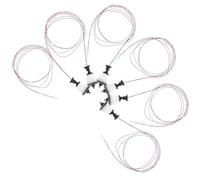 Gatuida 6 pièces Modèles Miniatures Lampadaires de Table de Sable de Lampes de Rue Noires Abs Stables et Durables pour Décor de Micro Paysage et Maison de Poupée