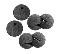 Gatuida 6 Pièces Nez Clown Noir Mousse Résistante pour Costume de Carnaval Accessoires Légers et Confortables pour Spectacles Fêtes Halloween et Noël