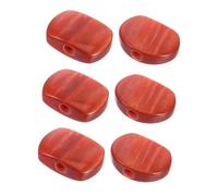 Gatuida 6 Pièces Oval Resin Guitar Tuning Peg Buttons High Precision Knobs Comfortable Grip Easy Installation For Acoustic Electric Guitars Accessories