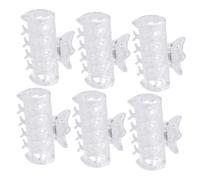 Gatuida 6 pièces Pinces Cheveux à Friser Transparentes Clips Fixation Résistants Chaleur pour Rouleaux Chauds Accessoire Remplacement Compatible pour Onduler Cheveux