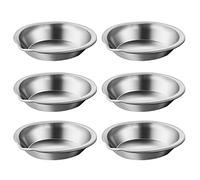 Gatuida 6 pièces Plateau de Peinture Acier Inoxydable Ensemble de Multi pour Aquarelle pour Artistes et Étudiants