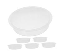 Gatuida 6 pièces Plateau Eau pour Oiseaux Plastique Bac à Eau Rond pour Petits Oiseaux Mangeoire Résistante Aux Intempéries pour Jardin Terrasse et Extérieur