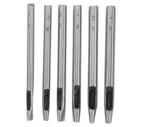 Gatuida 6 pièces Poinçon Ovale Cuir Outil Perforateur Précis pour Ceintures Bracelets Montre Exacts Facile et Rapide à Utiliser