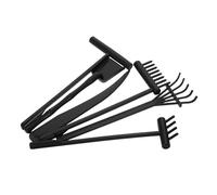 Gatuida 6 pièces Set de Râteaux Miniatures Plastique pour Jardin Zen Outils Décoratifs pour Aménagement Zen Accessoires de Plage et Artisanat
