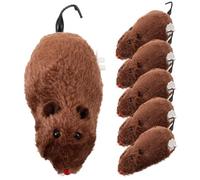 Gatuida 6 Pièces Souris en Peluche sinueuse Jouets à remonter en Vrac Animal de Compagnie en Haut Souris mécanique Dessin animé Souris à remonter de Souris Couleur Aléatoire