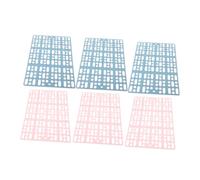 Gatuida 6 pièces Tapis pour Cage de Lapin Abs Antidérapant et Imperméable Protection des Pattes pour Petits Animaux Coussin Confortable pour Nid de Cobayes Chinchillas et Lapins