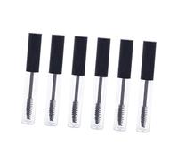 Gatuida 6 pièces Tube Mascara Vide Transparent Flacon Cosmétique Portable pour Crème Cils Échantillon Voyage