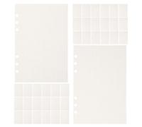 Gatuida 6 Recharges de Papier Quadrillé A5 Feuilles Mobiles Perforées pour Classeurs Papier Ligné pour Agendas et Cahiers Format A5 45 Feuilles par Recharge pour Bureau École et Voyage