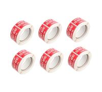 Gatuida 6 rouleaux Étiquettes Autocollantes de Manutention Adhésives pour Avertissement Expédition Emballage Fragile