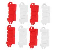 Gatuida 60 pièces Barrières Miniatures Plastique pour Circuit Rc Accessoires de Course Drift Résistants Clôtures de Signalisation de Rue pour Jeux de Voiture Radiocommandée