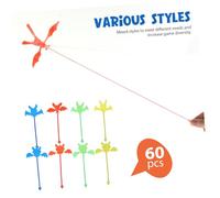 Gatuida 60 Pièces Bats Jouets Collants Extensibles TPR Accessoires de Fête Halloween pour Garçon Fille Remplisseurs de Sacs Surprise Jouets Main à Effet Elastique pour Anniversaire et