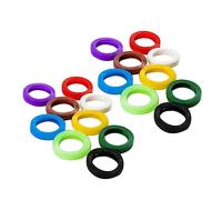 Gatuida 60pièces Lot de Capuchons De Touche Plastique Étiquettes De Clé Colorées Manchons De Protection pour Codage Identification