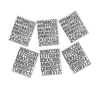 Gatuida 6feuilles Lettres Autocollantes Pour Créations Alphabet Stickers Muraux Adhésifs Lettres Chiffres Décorations Classe Jeux