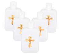 Gatuida 6pièces Bouteilles Eau Bénite avec Récipients pour Église Kit De Bénédiction Et Baptême pour Et