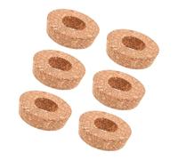 Gatuida 6pièces Couvercles Liège pour Vases Verre avec Trou Central Couvercles Hydroponiques pour Propagation De Plantes Support De Terrarium Liège Accessoire De Décoration De Bureau