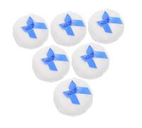Gatuida 6pièces Houppette à Poudre Douce pour Nœud Décoratif Applicateur de Poudre pour Corps Visage Disque de Maquillage pour Femmes et Filles