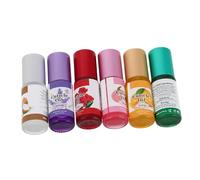 Gatuida 6pièces Huile pour Cuticules et Ongles Flacon Hydrate et Nourrit le Contour des Ongles Soin Facile Application