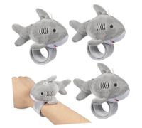 Gatuida 6pièces Lot De Bracelets Slap Peluche Requin Pour Fête Garçon Fille Décoratif Et Facile à Utiliser