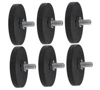 Gatuida 6pièces Lot de Plaques Magnétiques avec Base Résistante Caoutchouc Montage Industriel pour Fixation Lampes Et Équipements