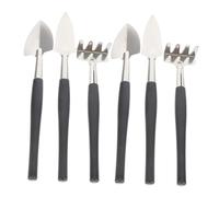 Gatuida 6pièces Pelle à Terreau Et Outils De Jardinage Acier Inoxydable Kit De Plantation avec Mini-Outils pour Plantes Succulentes Bonsaïs Et Jardins Intérieurs