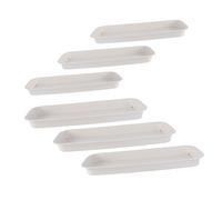 Gatuida 6pièces Soucoupes Plastique Rectangulaires pour Plantes Plateaux De Jardinière pour Pots De Fleurs Soucoupes De Drainage pour Plantes Intérieur à Poser Rebord De Fenêtre