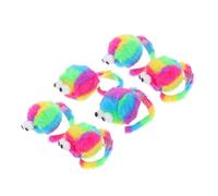 Gatuida 6pièces Souris Peluche pour Chaton Jouet Mignon avec Herbe à Chat Lot de Souris Réalistes Divertissement pour Chat Intérieur