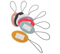 Gatuida 7 pièces Étiquette Bagage Voyage Simili Cuir avec Carte Identification Intégrée Accessoires Robustes pour Valise Étiquettes Suspendues pour Voyages Affaires et Loisirs