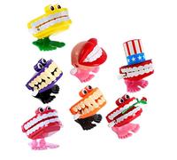 Gatuida 7 pièces Jouets à Remonter Mécaniques Amusants Jouets Horlogerie Garçon Fille Sécurisés Figurines Dents Blanches Cartoon pour Fêtes et Jeux Garçon Fille