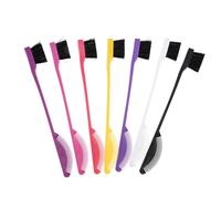 Gatuida 7 pièces Pinceaux Maquillage Double-embout Brosse Sourcils Cils et Peigne Bordure pour Coiffure et Teinture Brosse de Mélange et Lissage des Cheveux