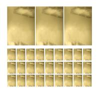 Gatuida 70 pièces Papier Cartonné Doré Effet Miroir Brillant pour Bricolage DIY Feuilles Métalliques Shimmer pour Scrapbooking Invitations et Décorations Festives