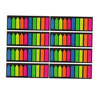 Gatuida 8 ensembles Donglets Adhésifs Colorés pour Index Marque Pages Papier Repositionnables Marqueurs Fluorescents pour Bureau et Étude par Set