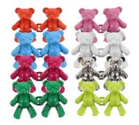 Gatuida 8 Pairs Bear Jean Buttons for Loose Jeans, Adjustable Waist Buckle Extender No Sew Detachable Waist Adjuster Clips for Trousers Skirts & Dresses, Instant Tightener Fastener for Sizing Down